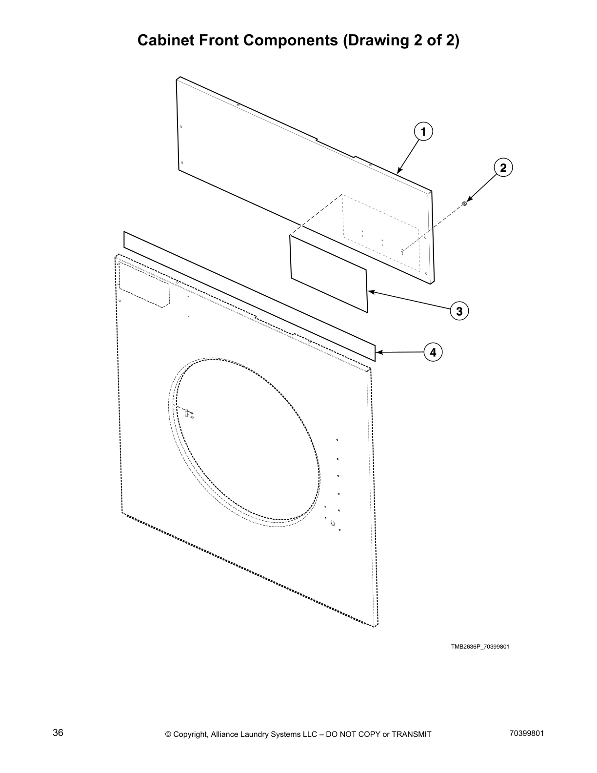 Cabinet Front Components (Drawing 2 of 2)