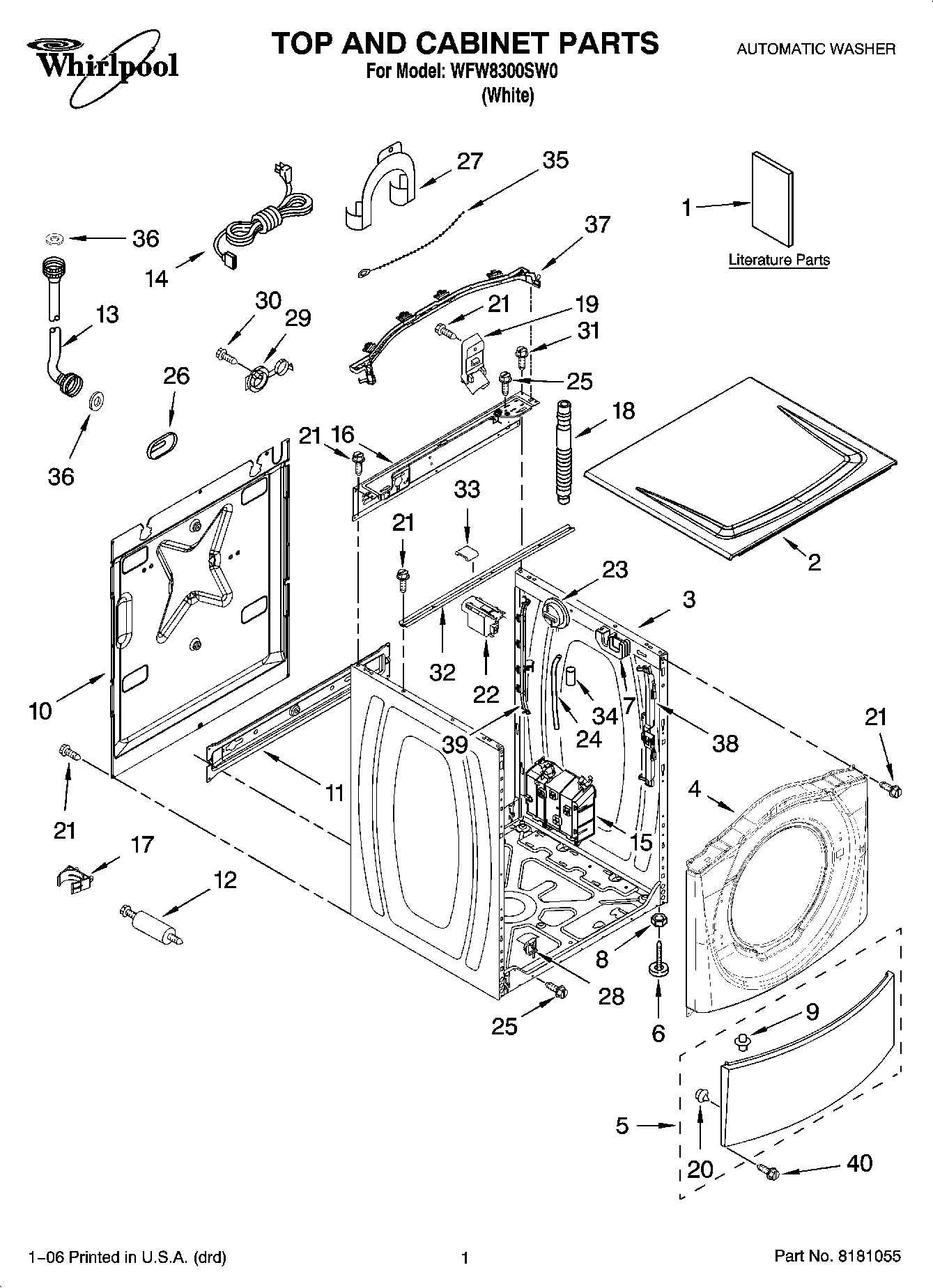 01 - TOP AND CABINET PARTS