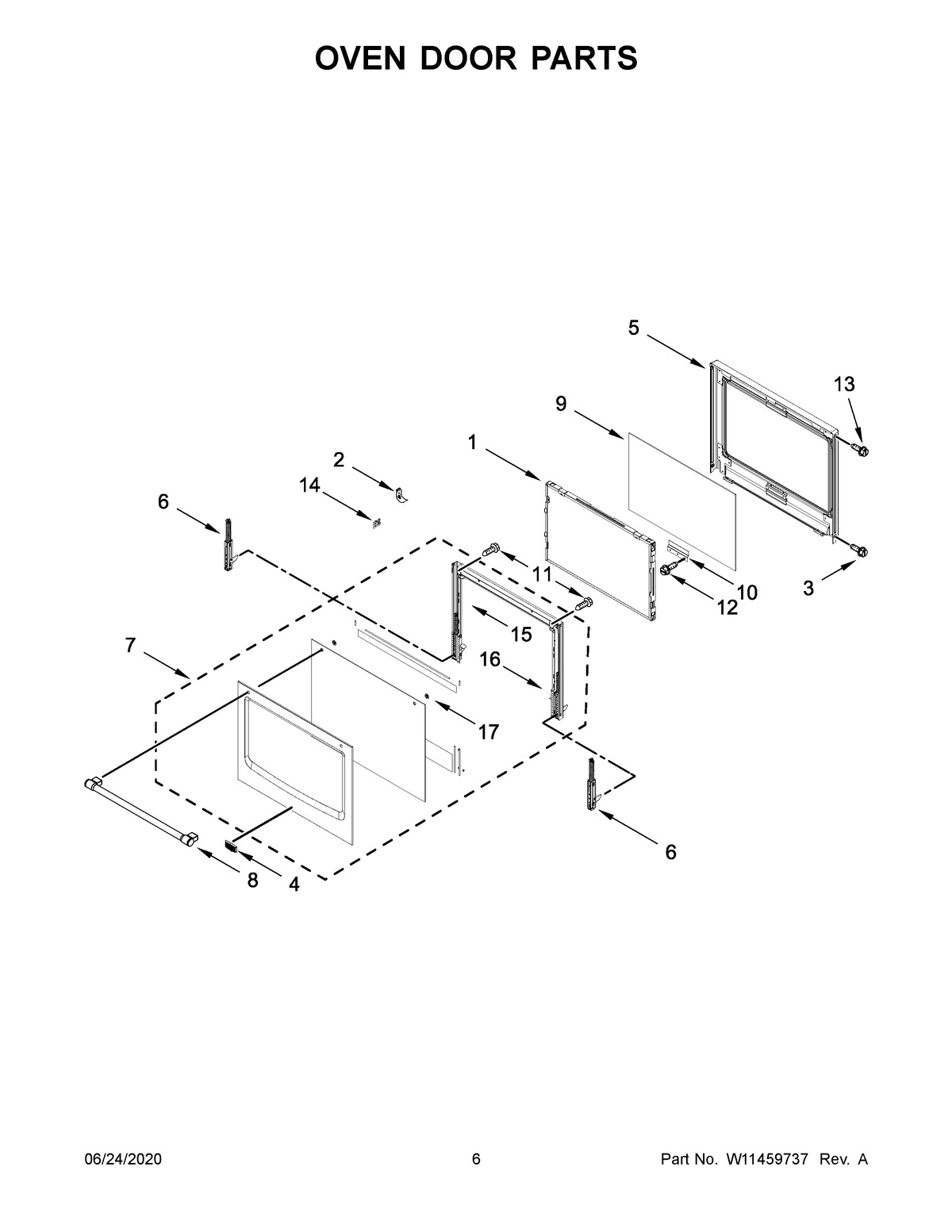 04 - OVEN DOOR PARTS