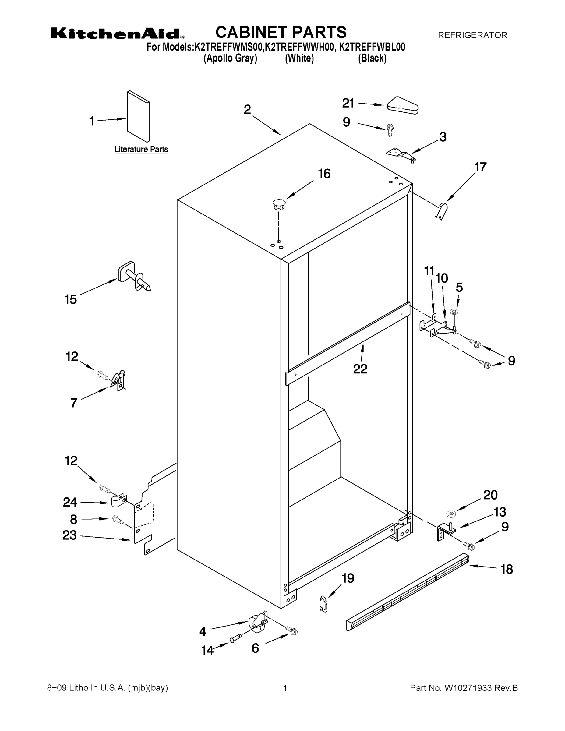01 - CABINET PARTS