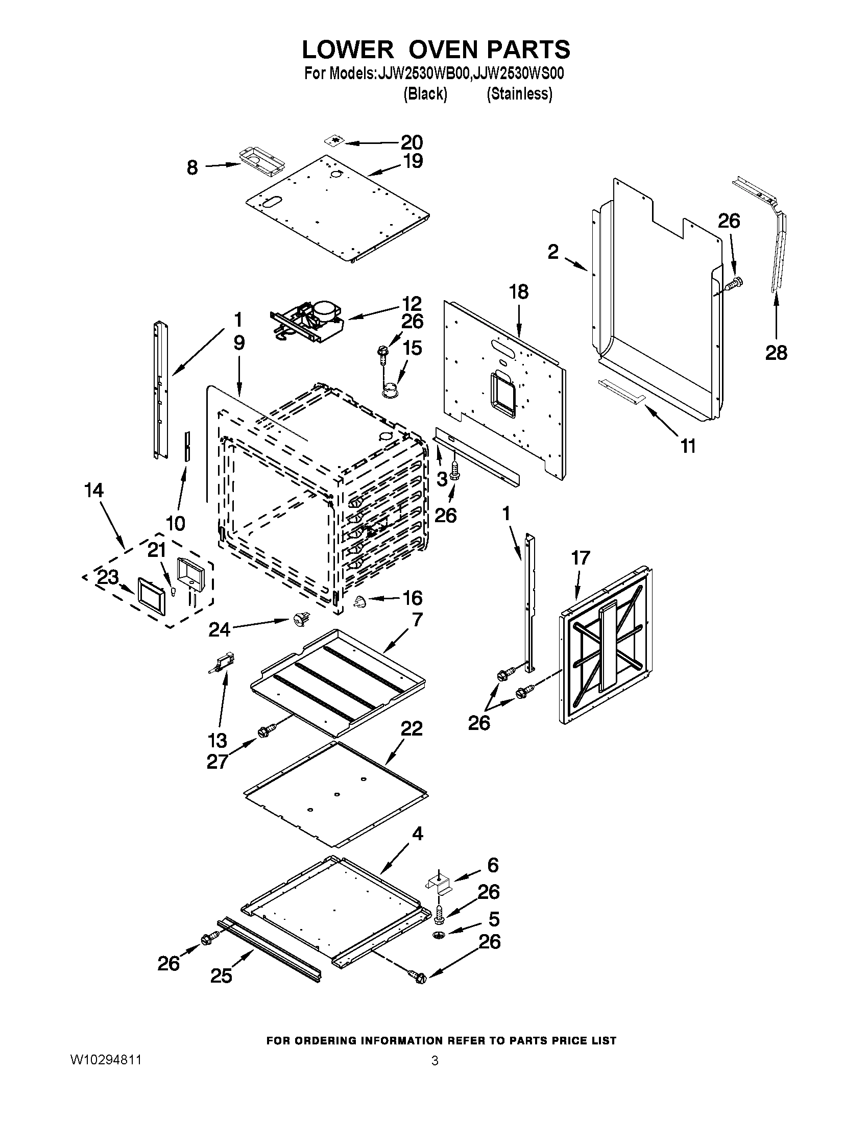 02 - LOWER OVEN PARTS