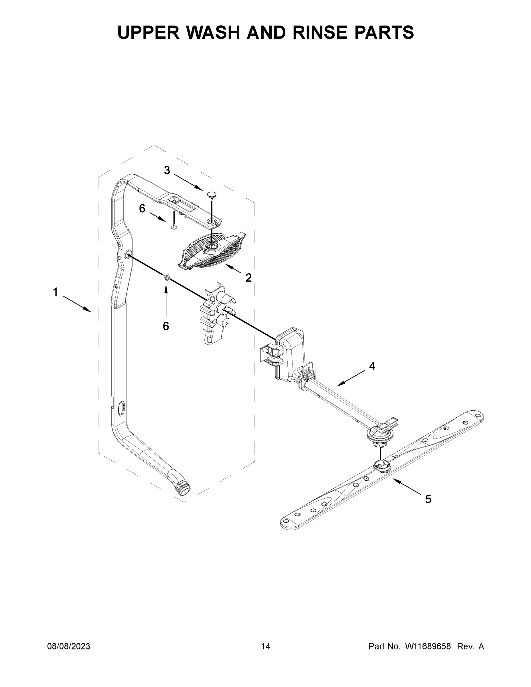 08 - UPPER WASH AND RINSE PARTS