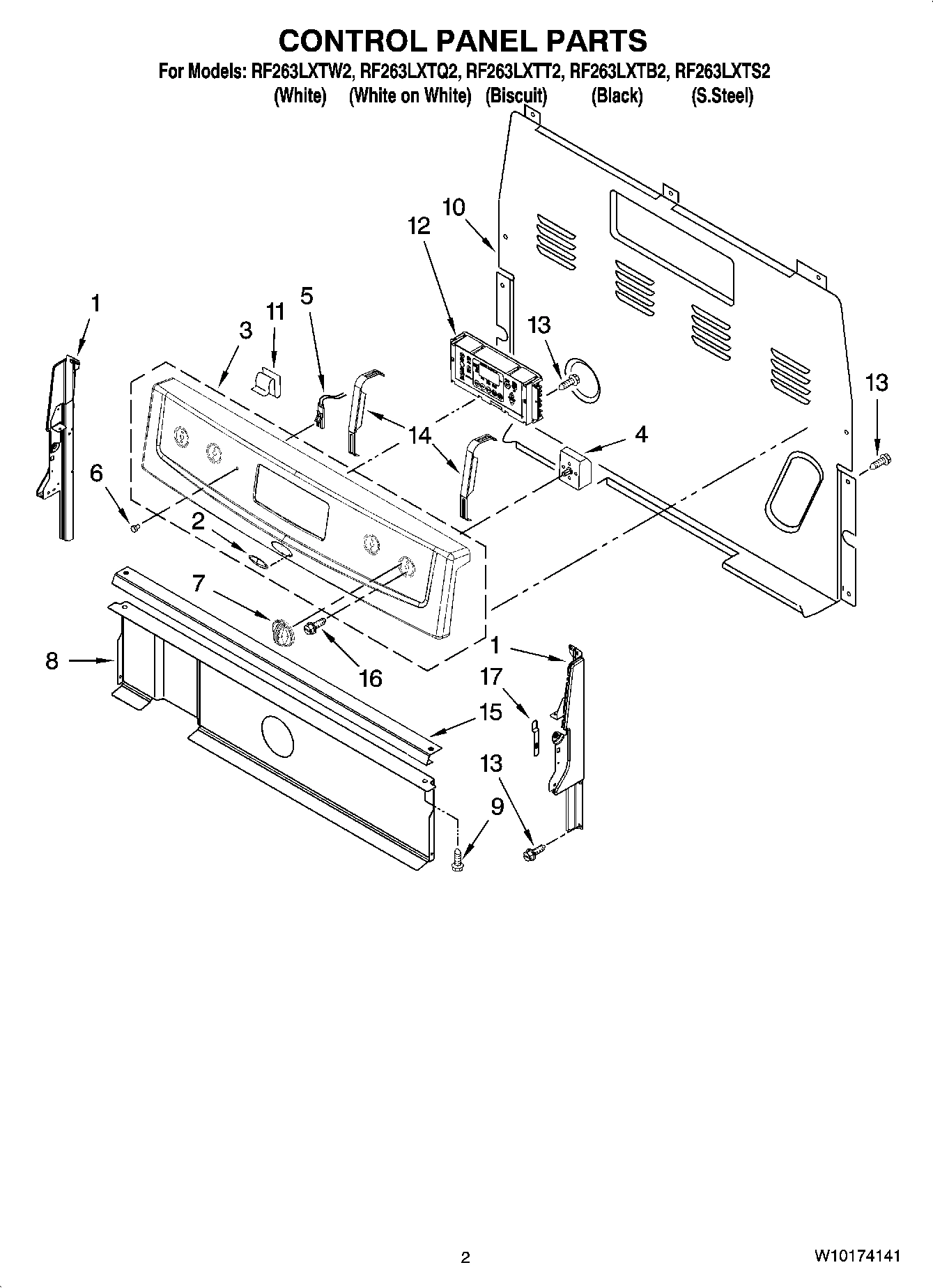 02 - CONTROL PANEL PARTS