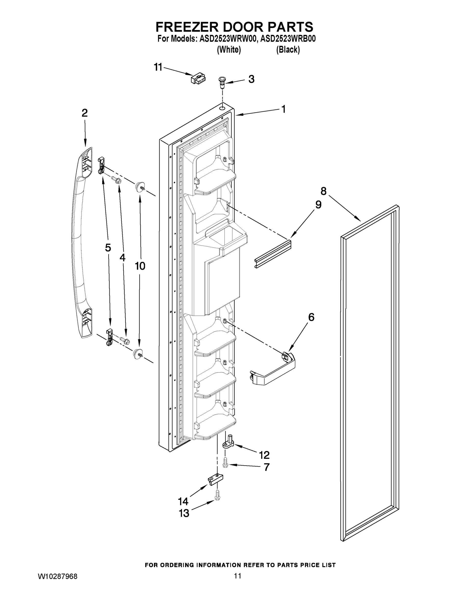 07 - FREEZER DOOR PARTS