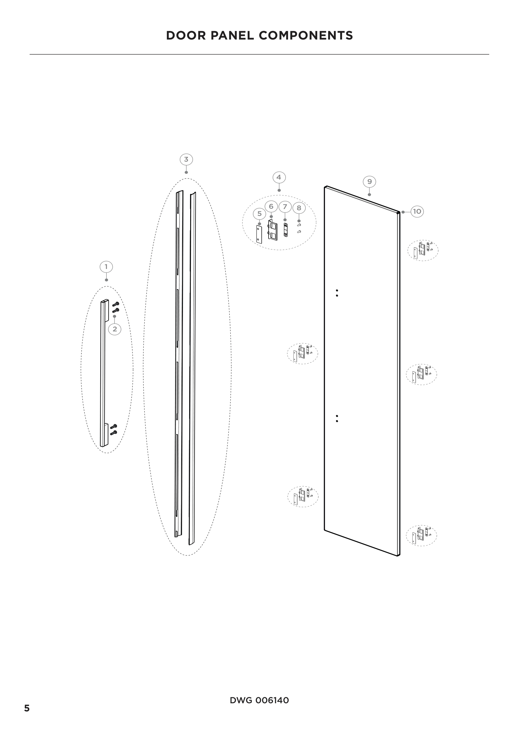 DOOR PANEL COMPONENTS