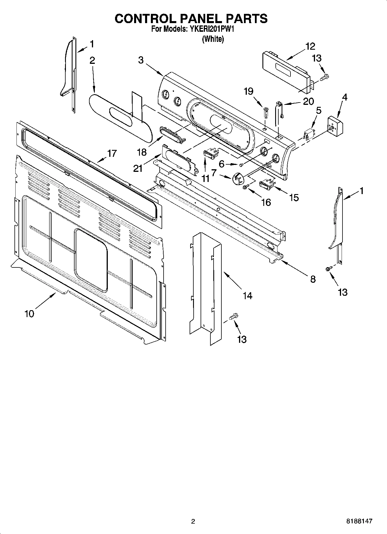 02 - CONTROL PANEL PARTS