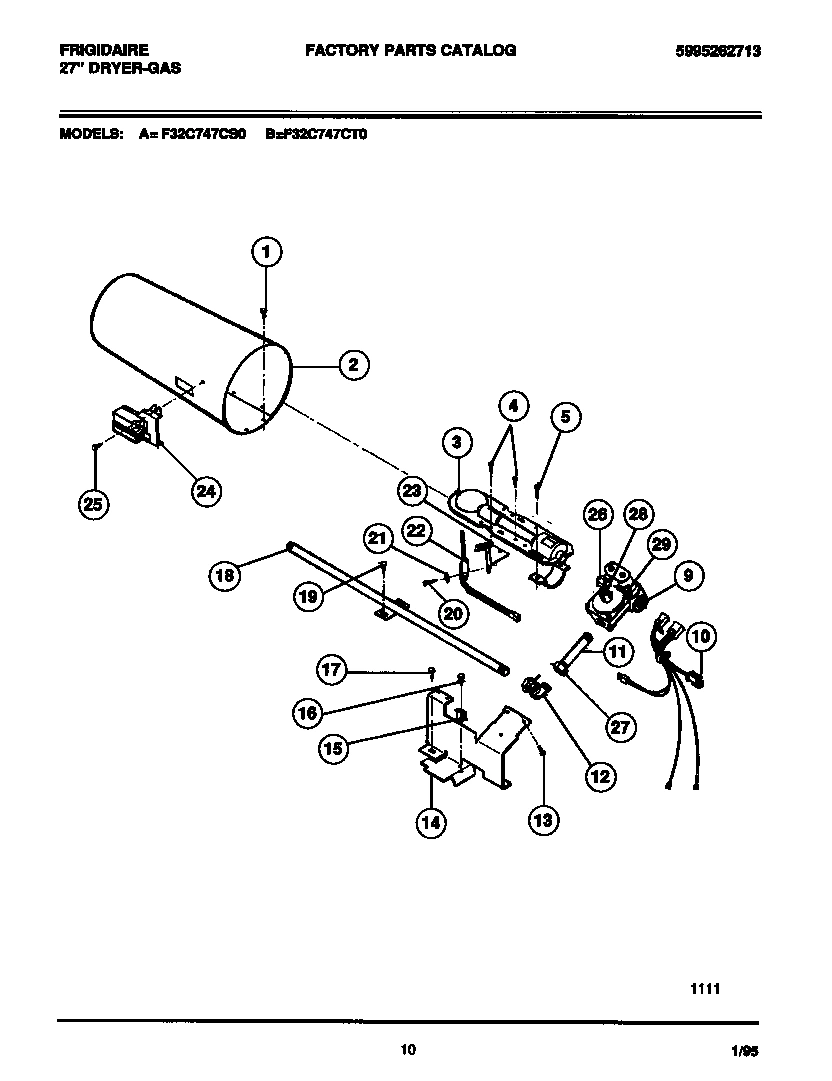 06 - GAS VALVE, BURNER ASSEMBLY, SENSOR