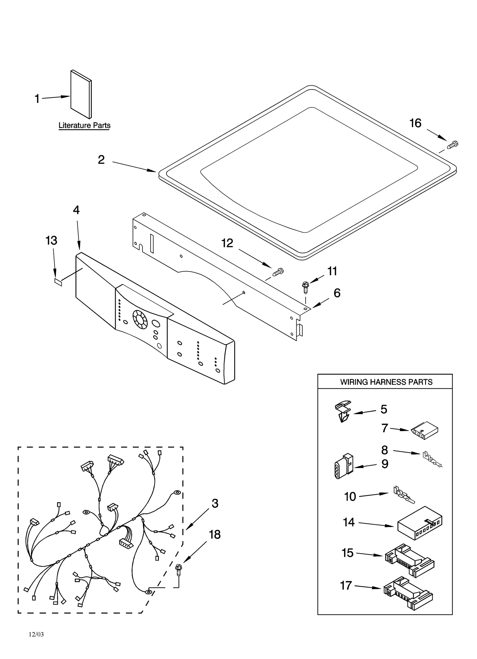 TOP AND CONSOLE PARTS