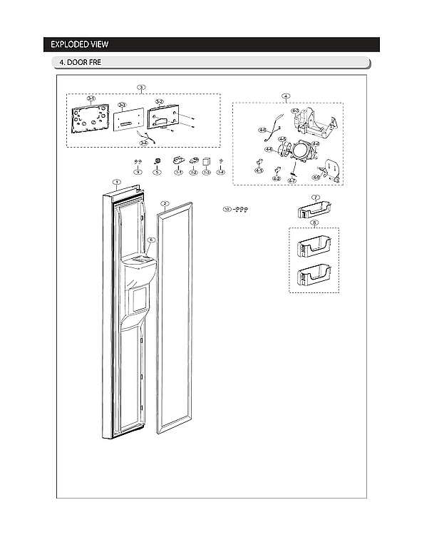 Freezer Door Parts