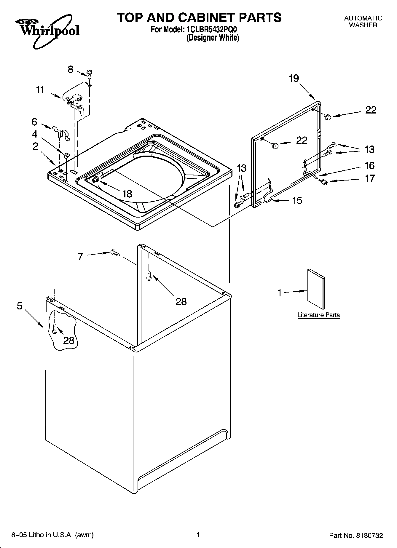 01 - TOP AND CABINET PARTS