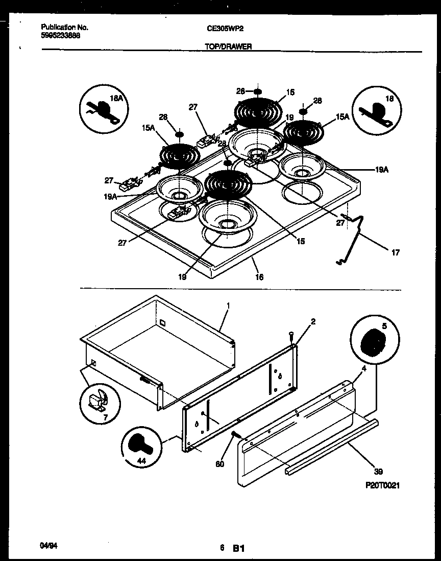 04 - COOKTOP AND DRAWER PARTS