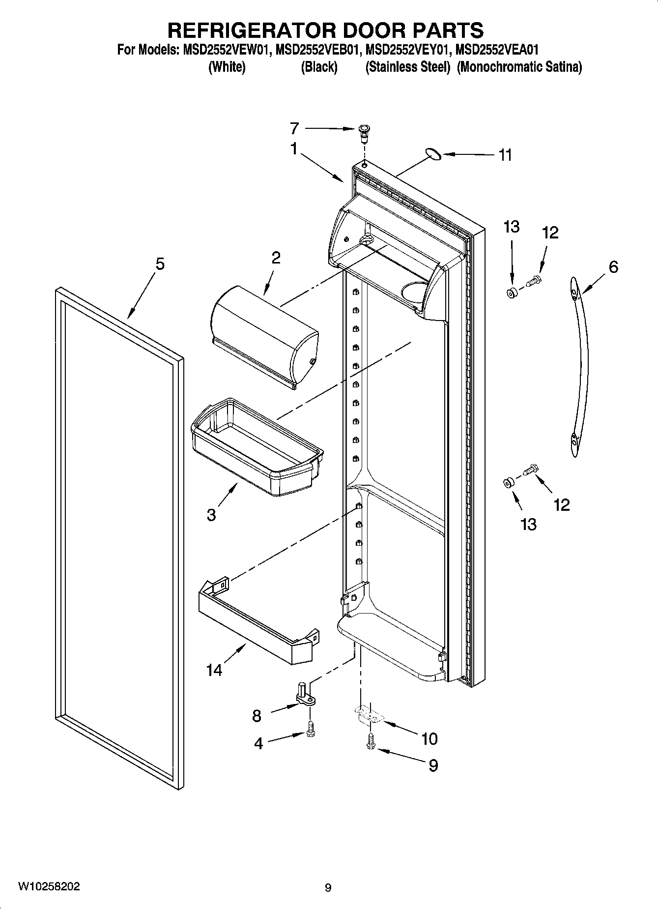 06 - REFRIGERATOR DOOR PARTS