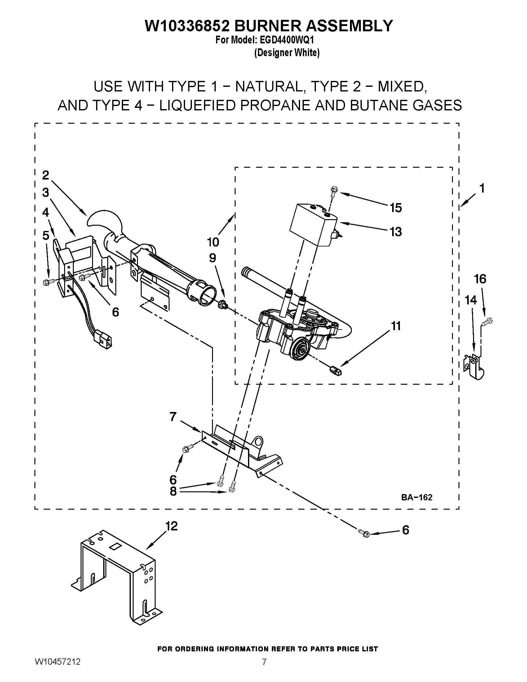 04 - W10336852 BURNER ASSEMBLY