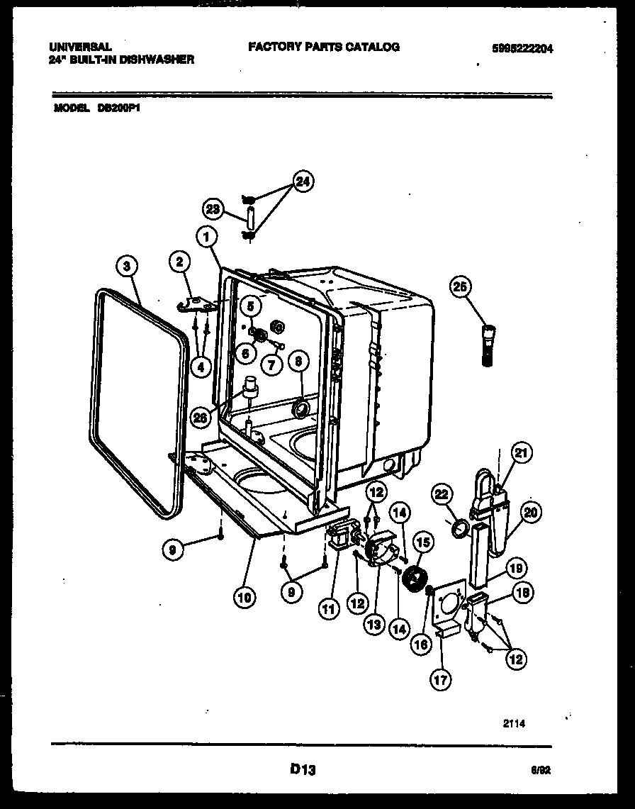 05 - TUB AND FRAME PARTS