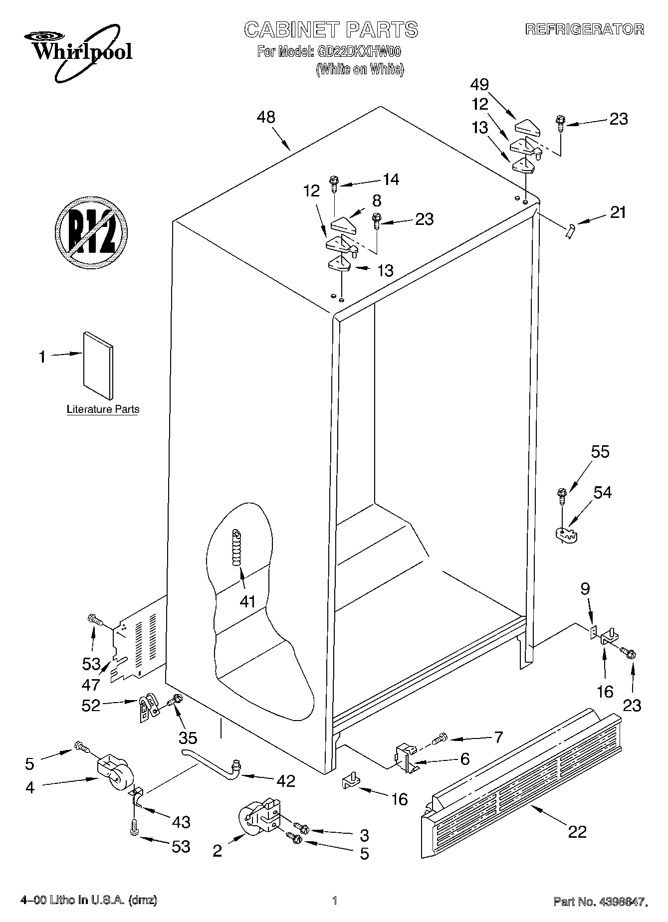 01 - CABINET, LITERATURE