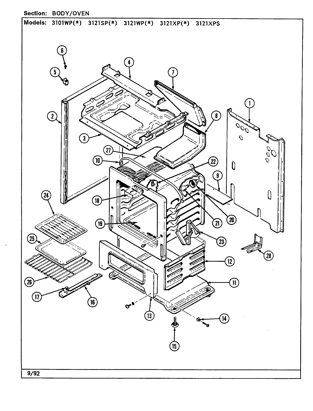 01 - BODY/OVEN
