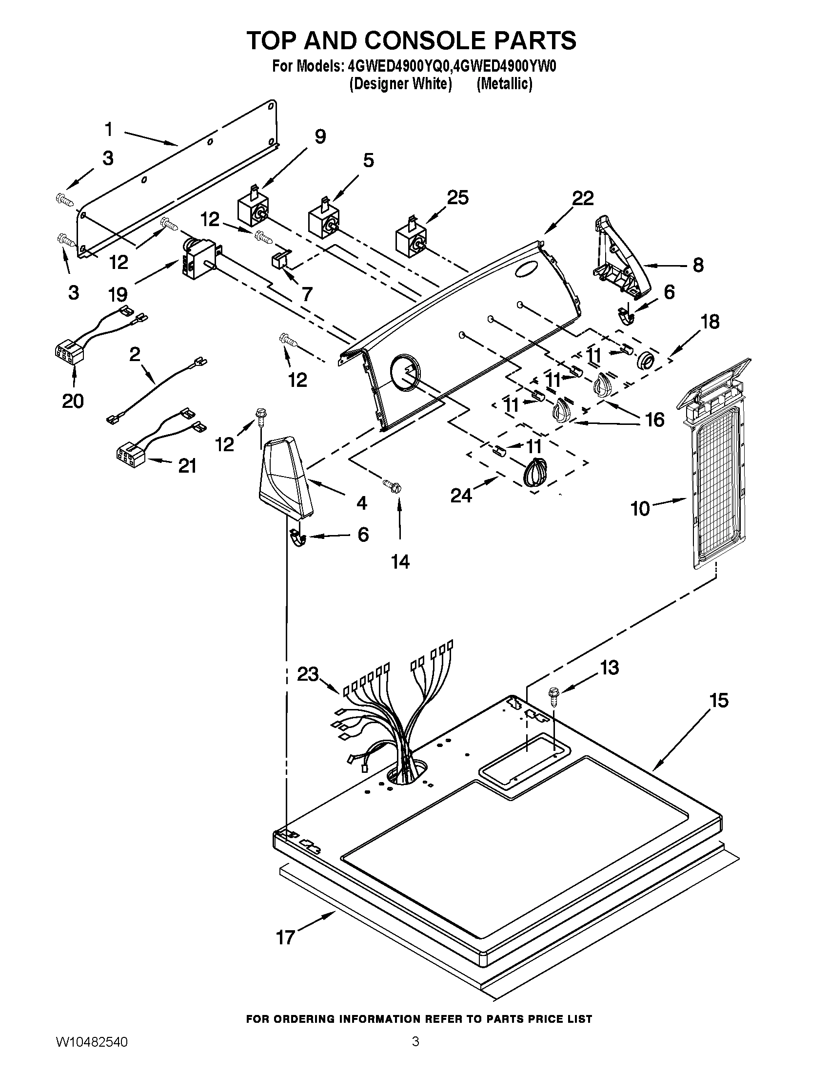 02 - TOP AND CONSOLE PARTS