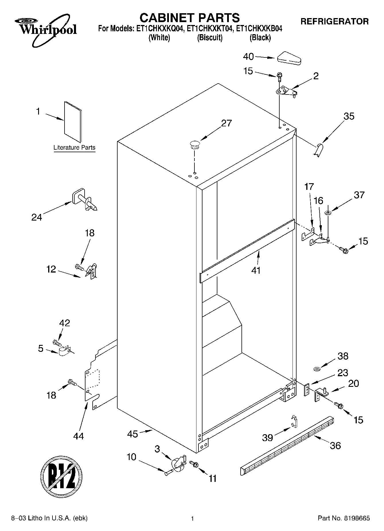 01 - CABINET PARTS