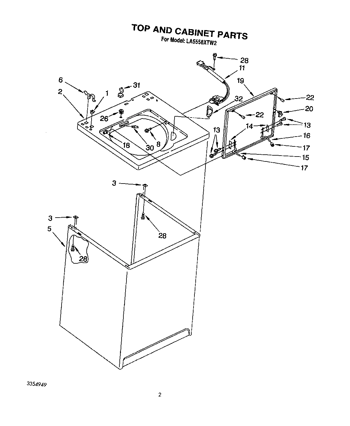02 - TOP AND CABINET, LIT/OPTIONAL