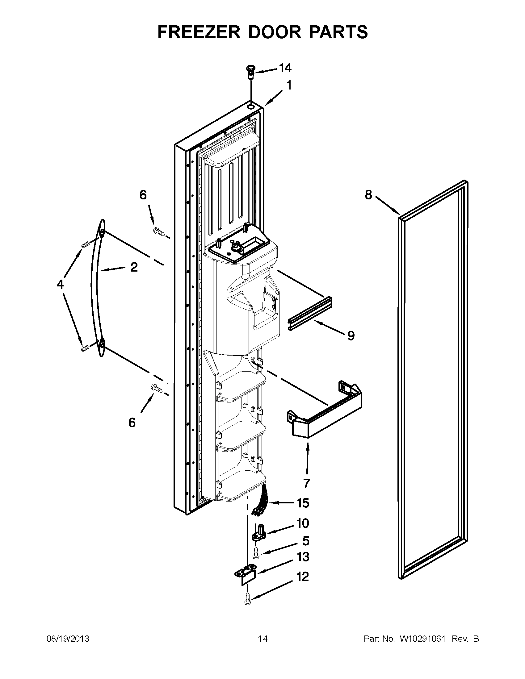 08 - FREEZER DOOR PARTS