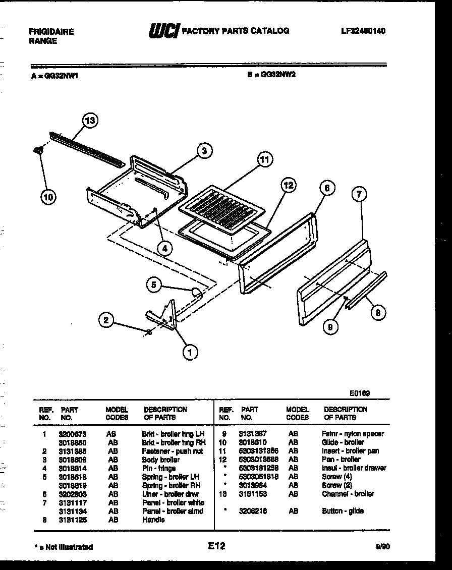 05 - BROILER DRAWER PARTS