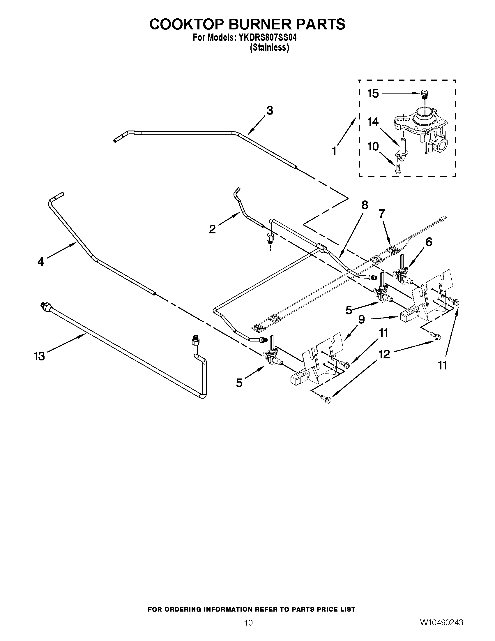 07 - COOKTOP BURNER PARTS