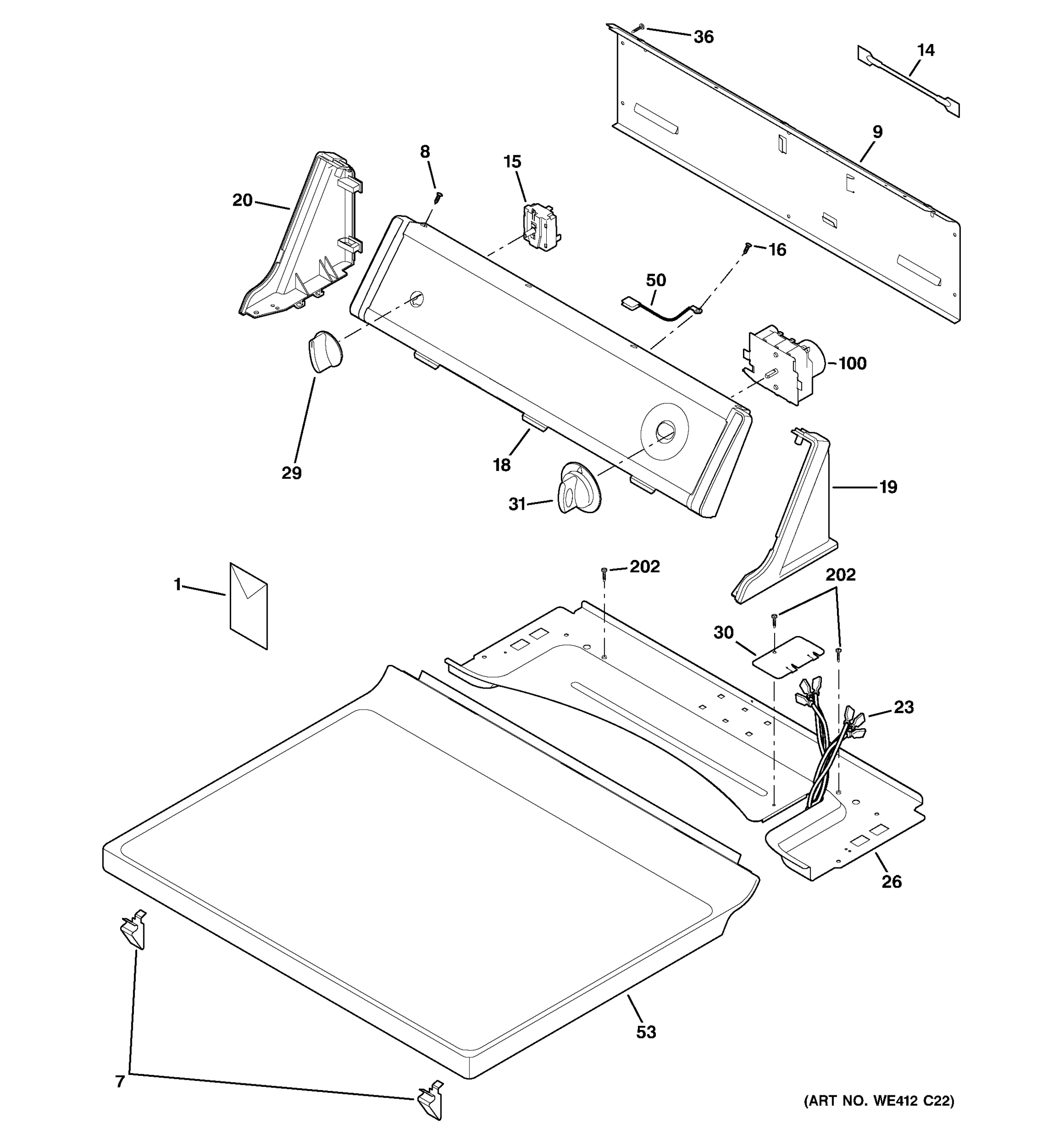 CONTROLS & TOP PANEL