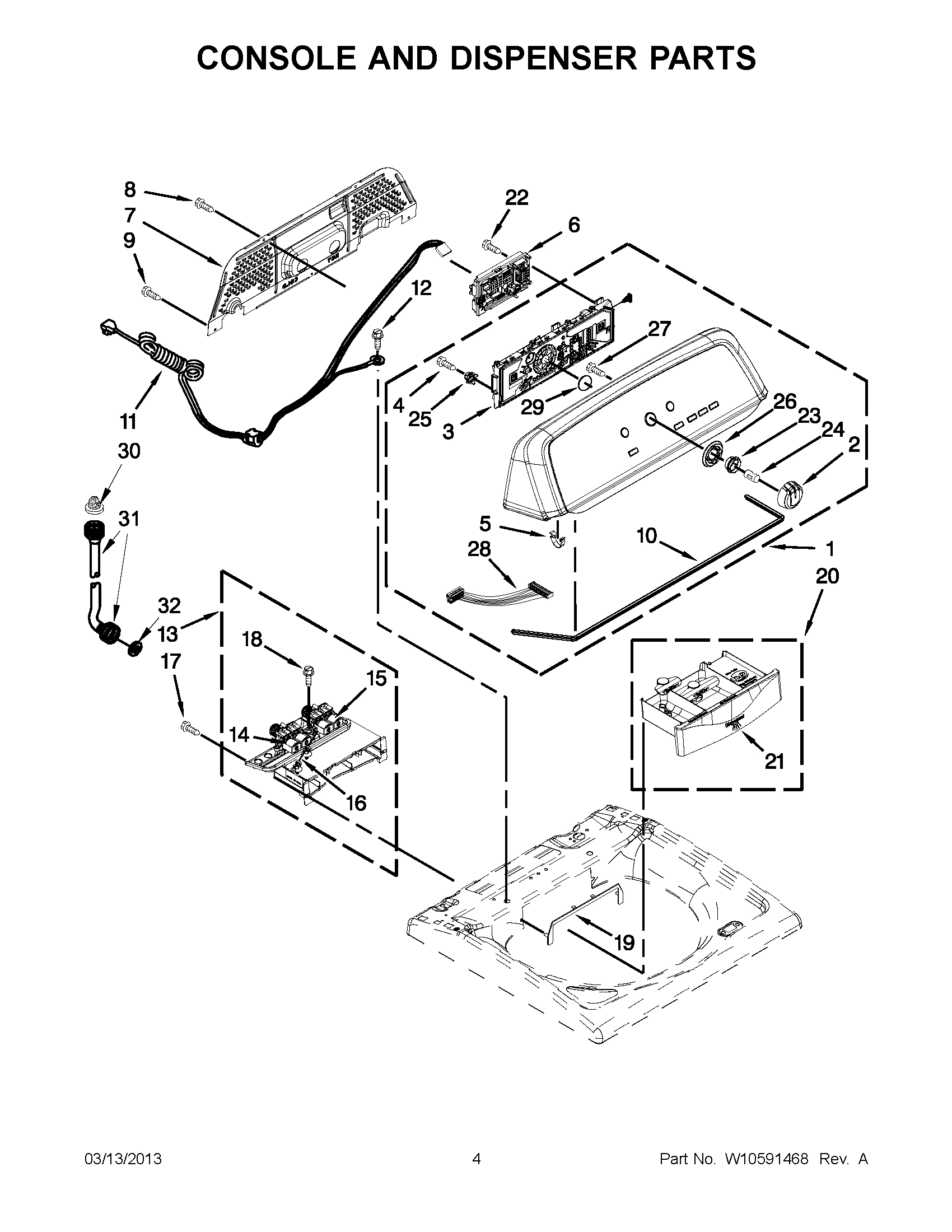 02 - CONSOLE AND DISPENSER PARTS