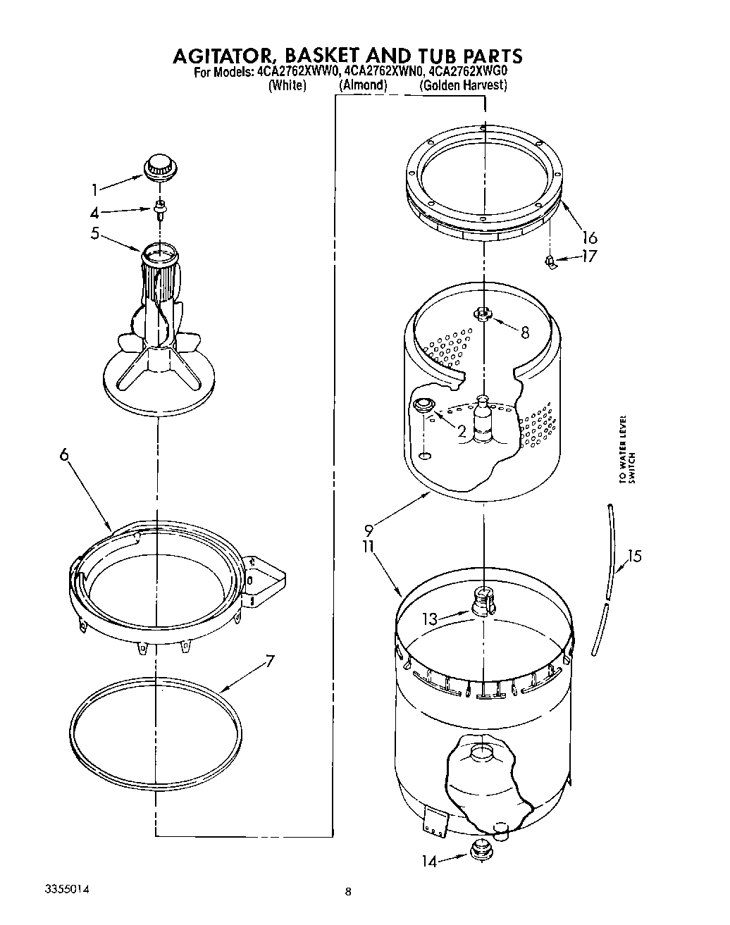 05 - AGITATOR, BASKET AND TUB