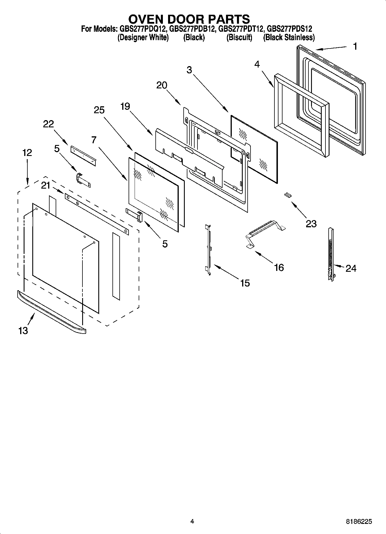 03 - OVEN DOOR PARTS