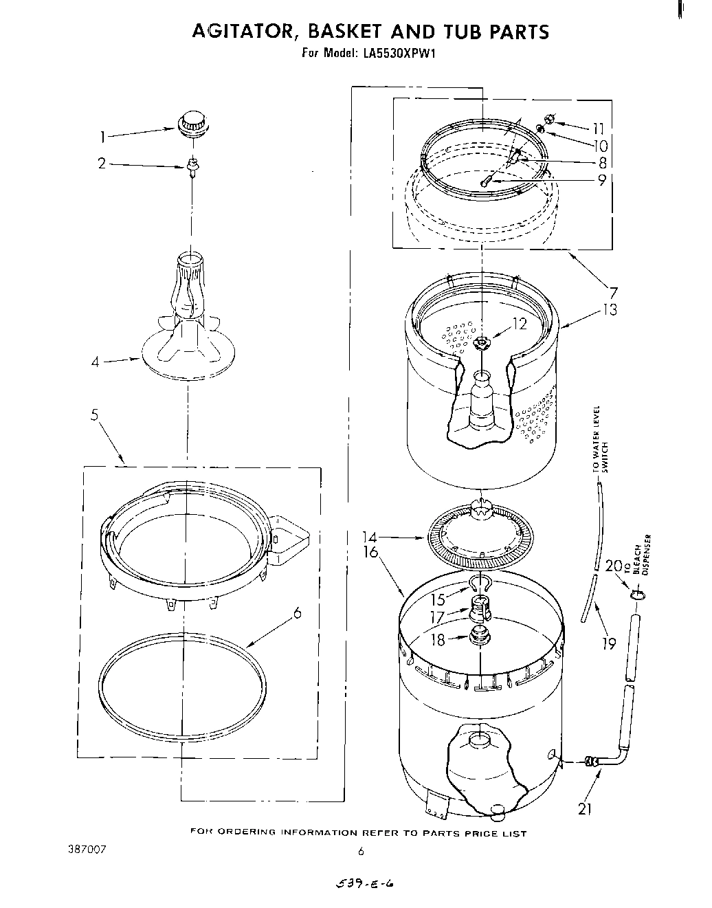 04 - AGITATOR, BASKET AND TUB