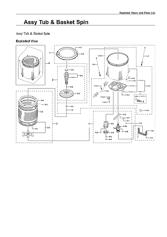 Tub & Basket Spin Assembly