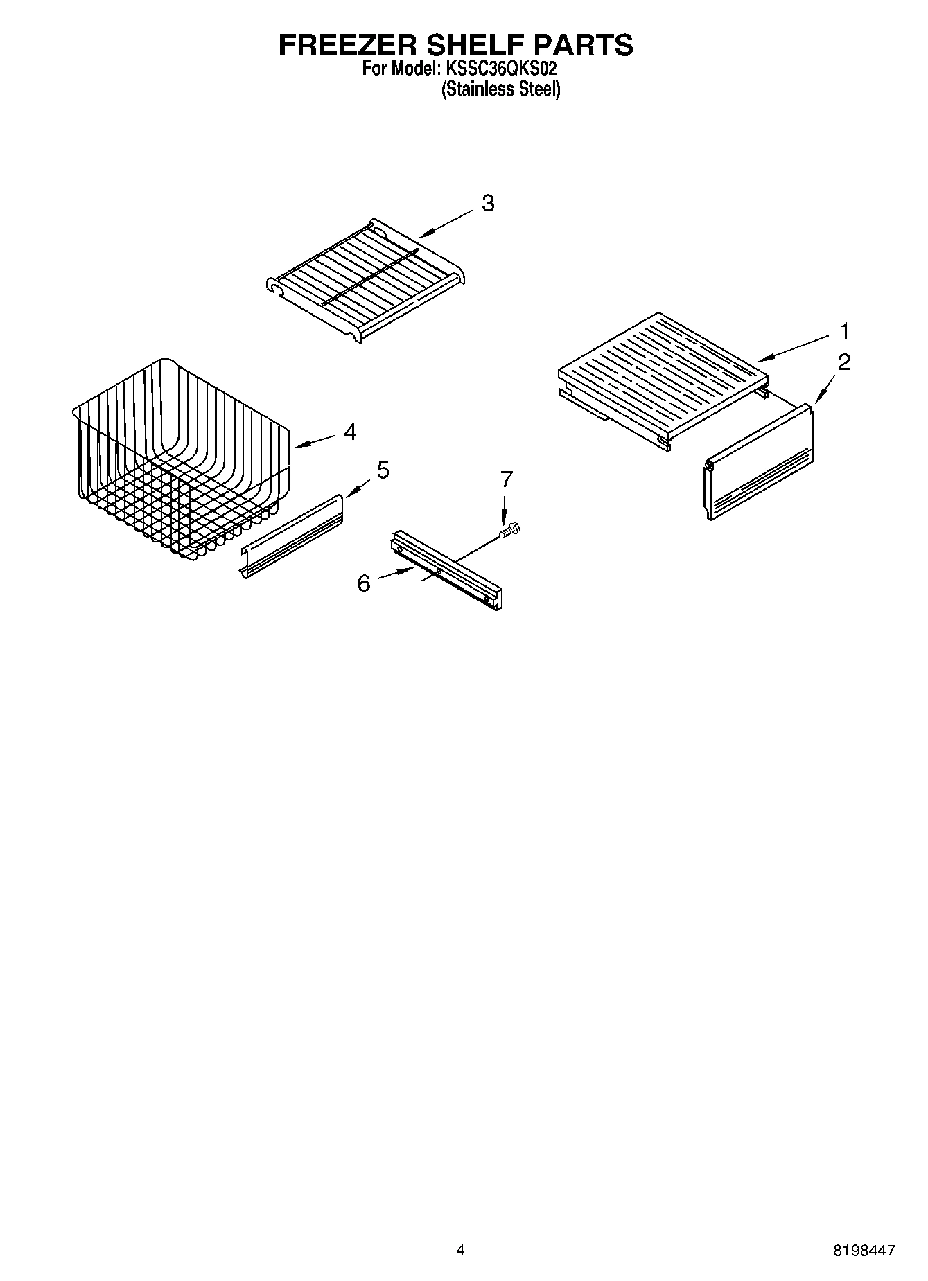 03 - FREEZER SHELF PARTS