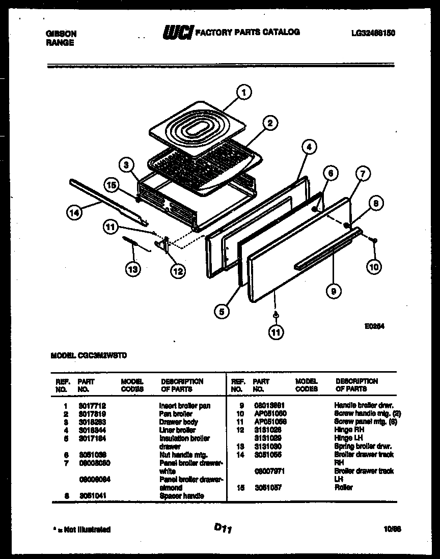 03 - BROILER DRAWER PARTS