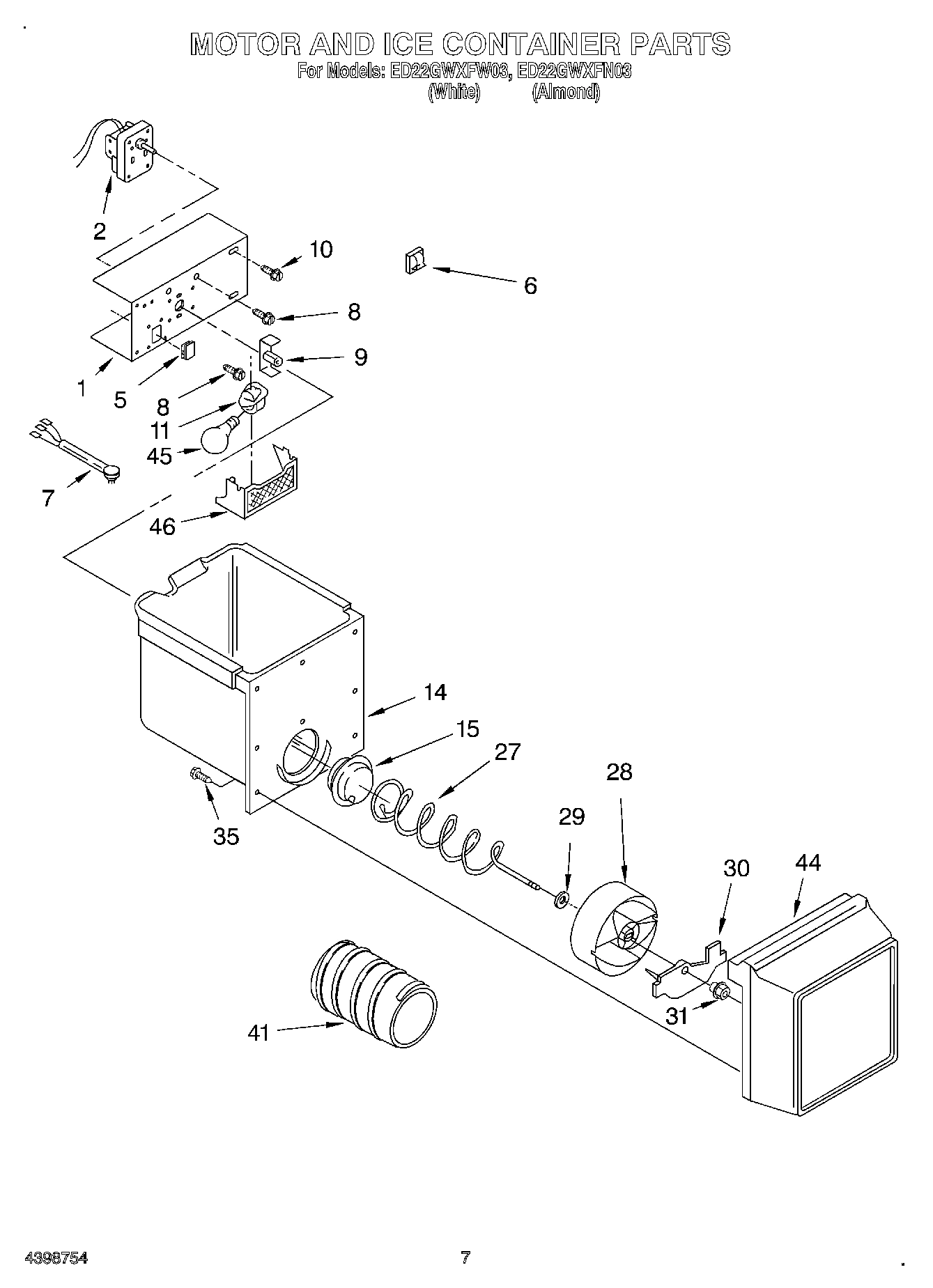 06 - MOTOR AND ICE CONTAINER