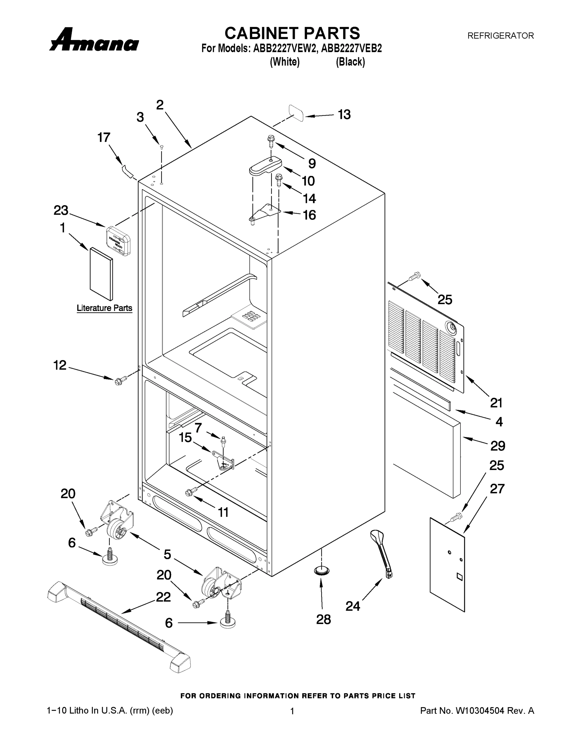 01 - CABINET PARTS