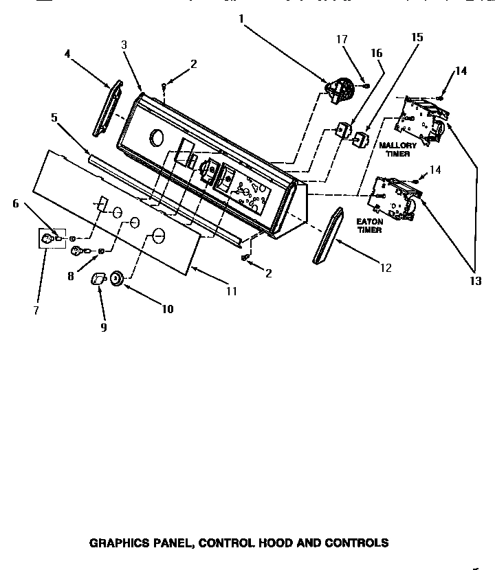 10 - GRAPHICS PANEL, CONTROL HOOD & CONTROLS