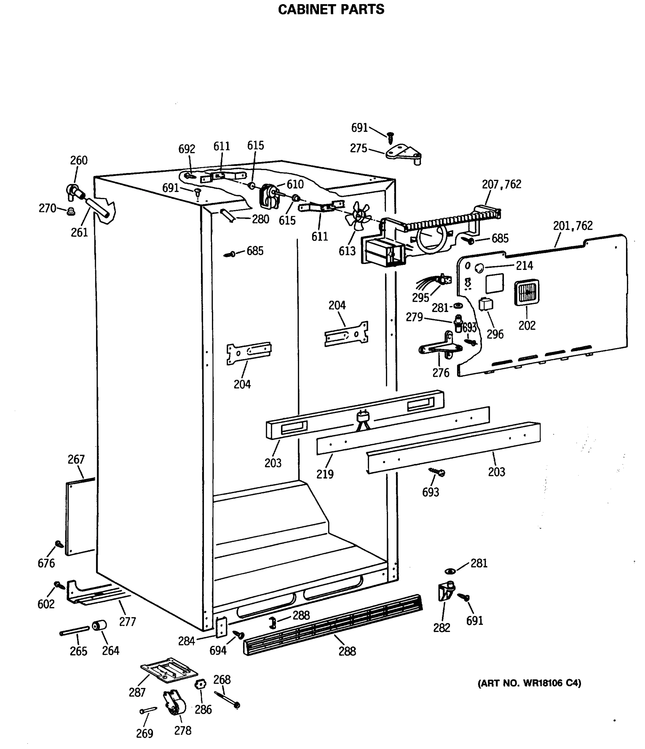 CABINET PARTS