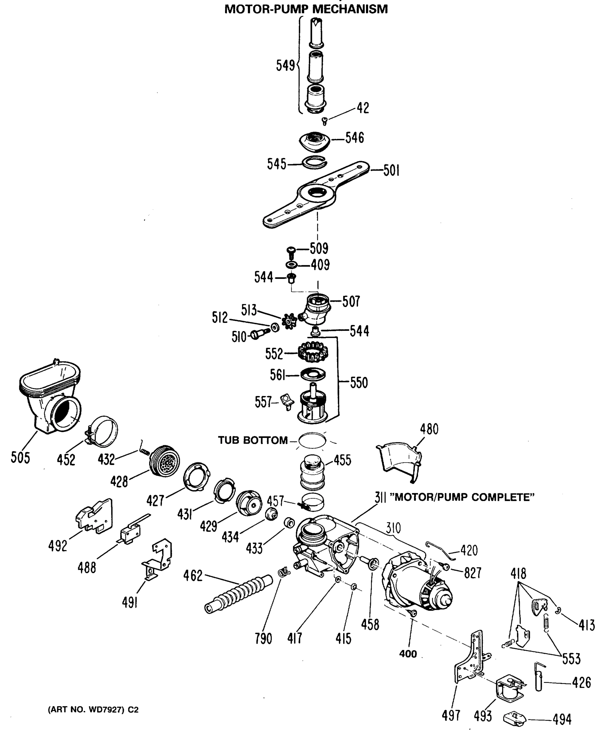 MOTOR-PUMP MECHANISM