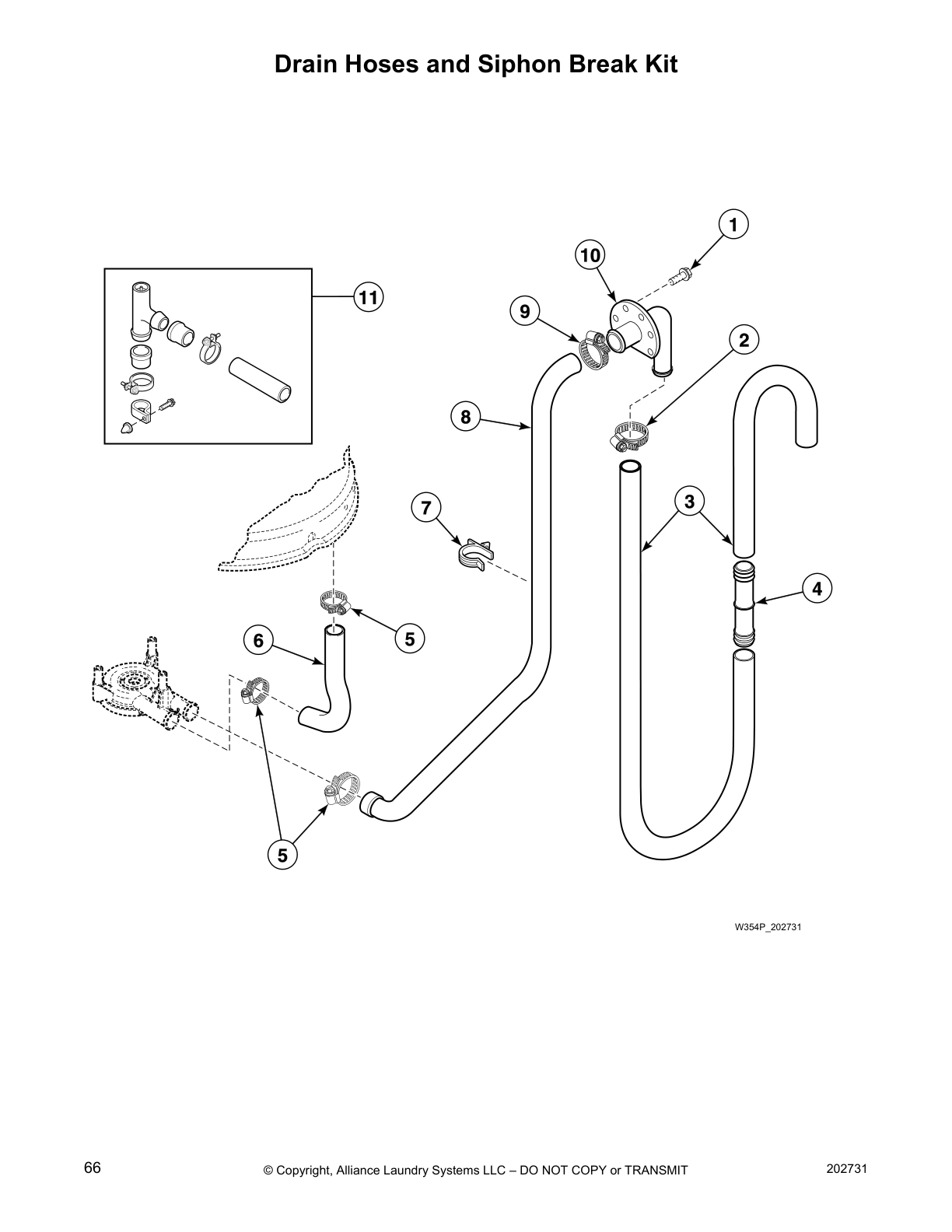 Drain Hoses and Siphon Break Kit
