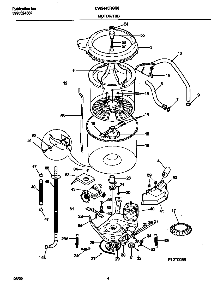 03 - P12T0038 WSHR MTR, HOSE