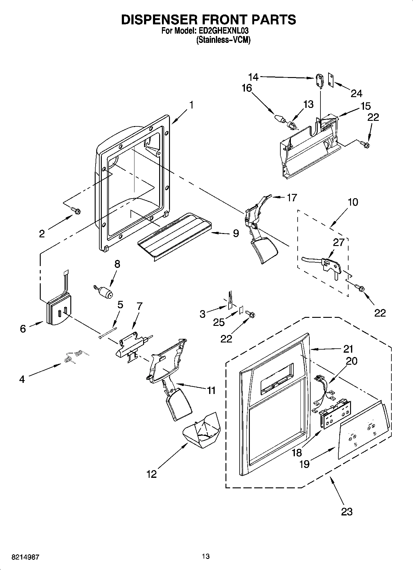 08 - DISPENSER FRONT PARTS