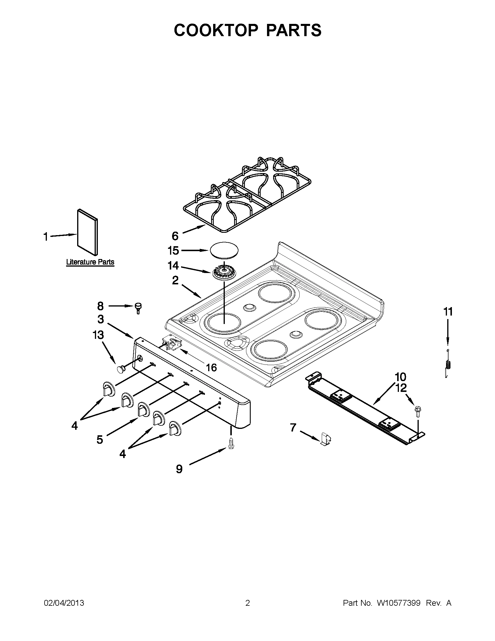 01 - COOKTOP PARTS