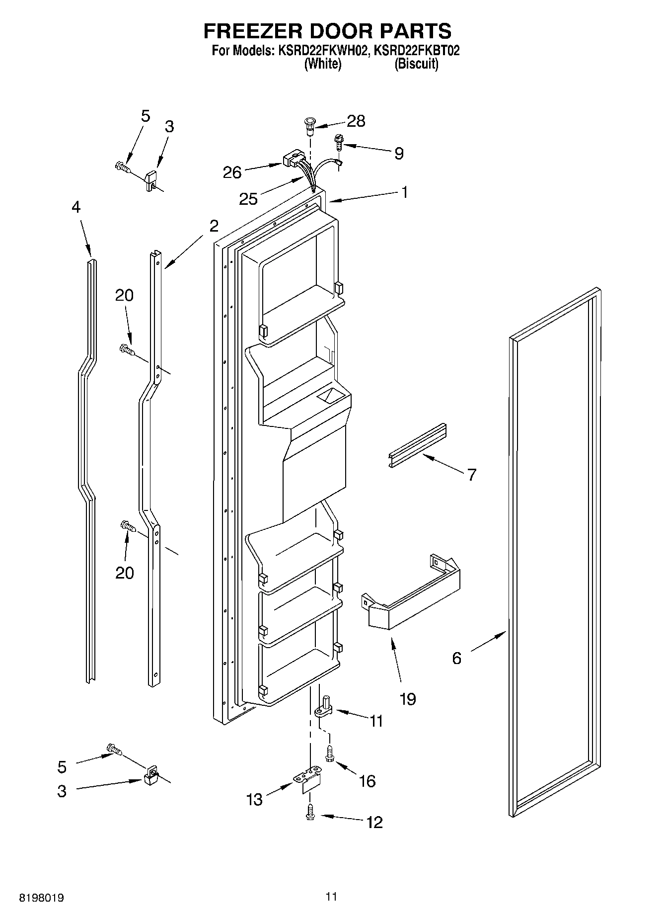 07 - FREEZER DOOR