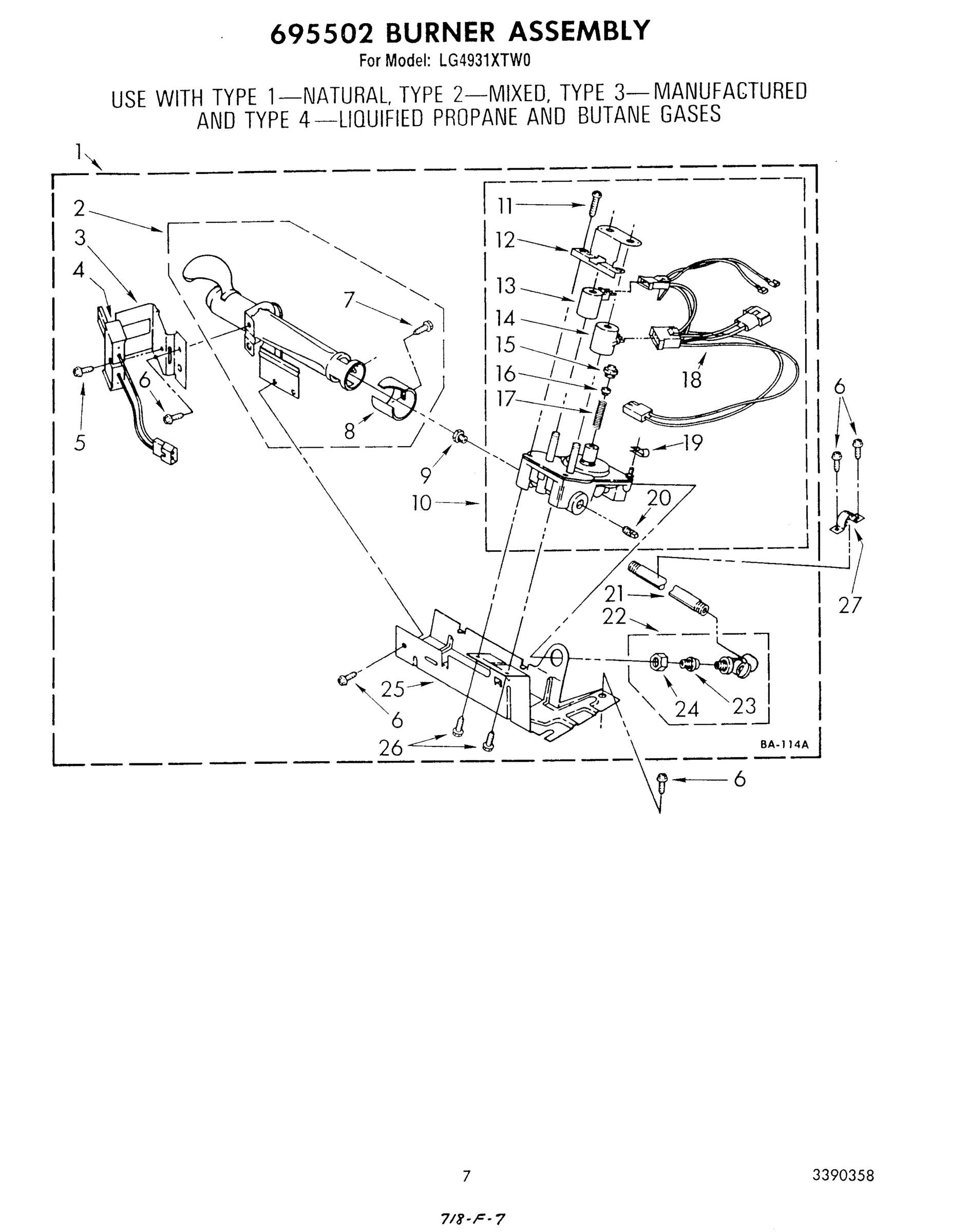 05 - 695502 BURNER