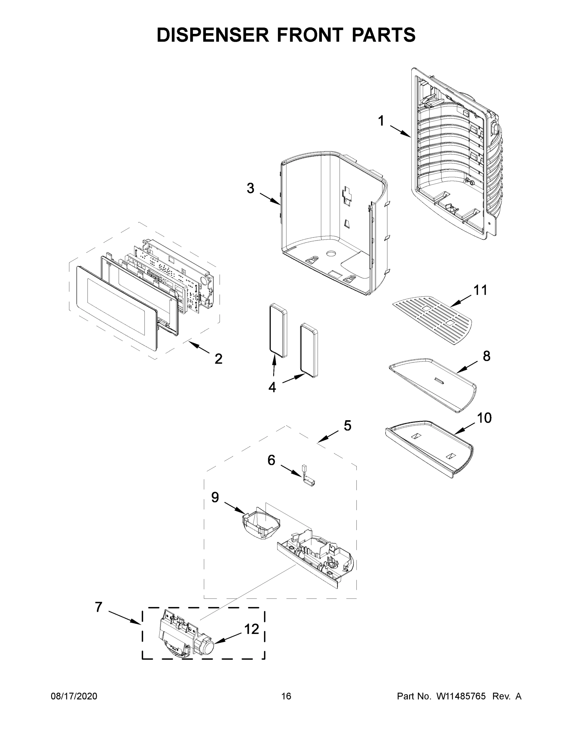 09 - DISPENSER FRONT PARTS