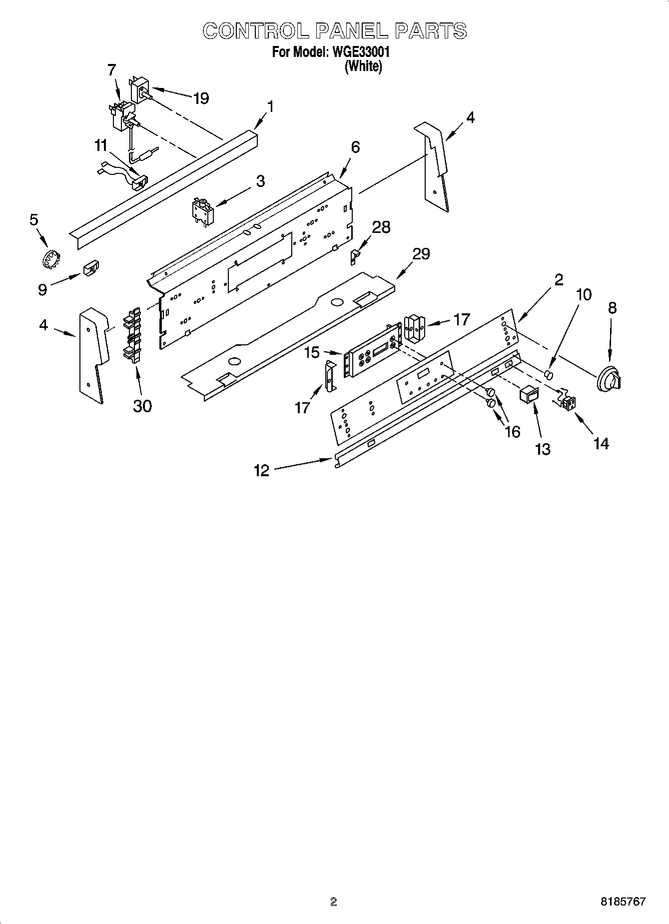 02 - CONTROL PANEL PARTS
