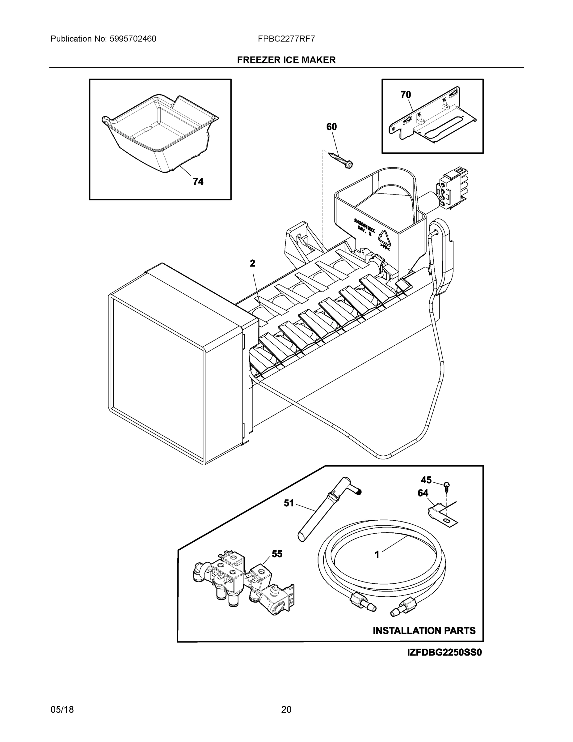 10 - FREEZER ICE MAKER
