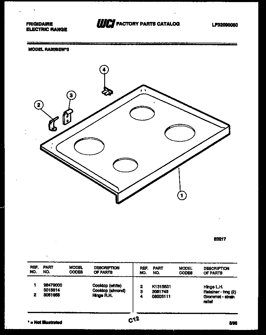 03 - COOKTOP PARTS