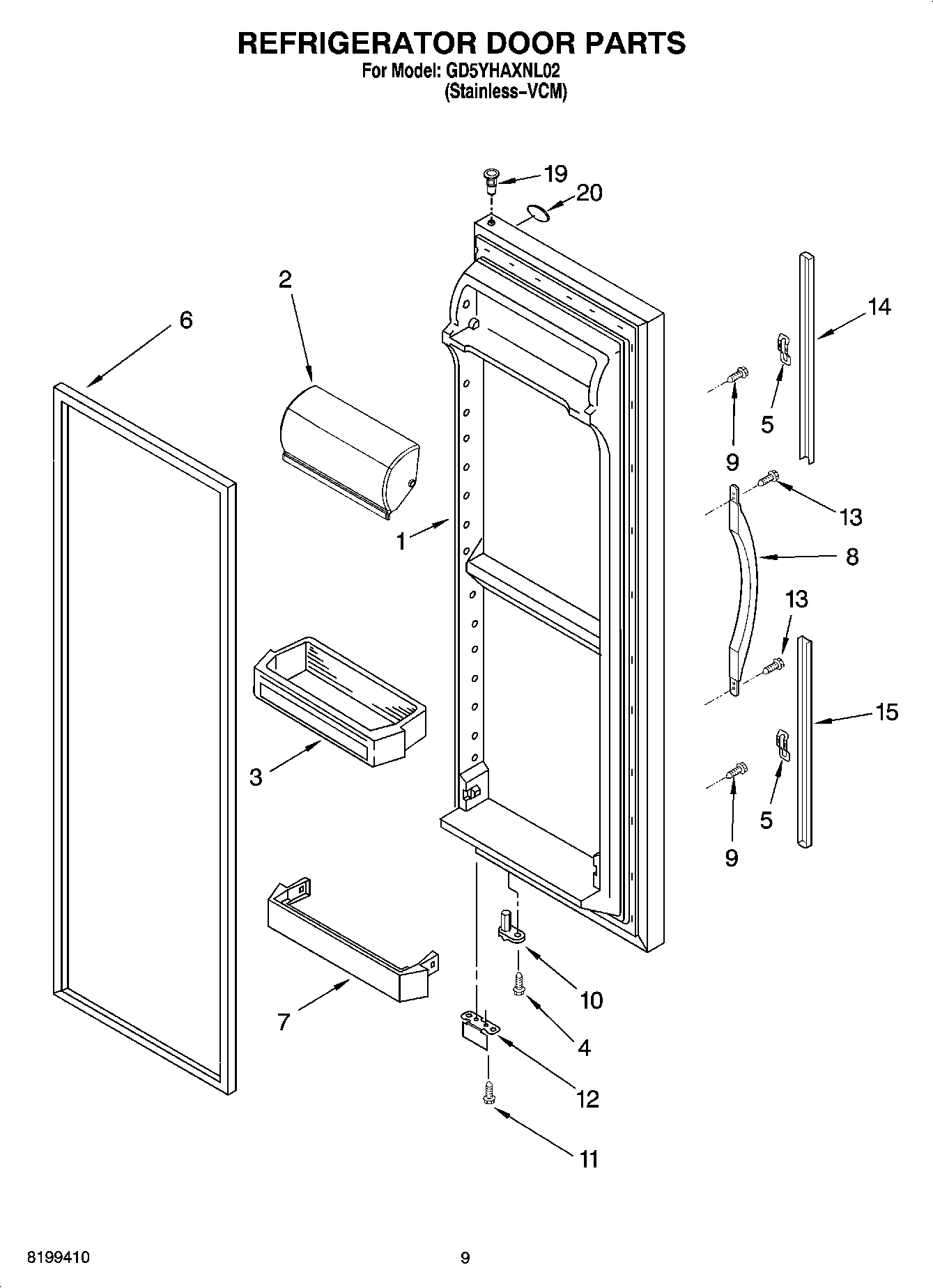 06 - REFRIGERATOR DOOR PARTS